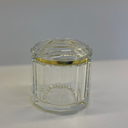 Ver imagem 2 de Caixa Decorativa Cristal Transparente e Dourado 11x10x10cm