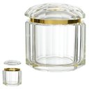 Ver imagem 3 de Caixa Decorativa Cristal Transparente e Dourado 11x10x10cm