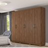 Guarda-Roupa Casal 100% MDF 6 Portas - Avelã - 1