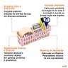 Kit 06 Cestos Organizadores 7x25cm Slim 1,5 Litros - Wp Connect - Rosa - 5