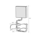 Ver imagem 4 de Suporte Chuveirinho Ducha Higiênica Fixação Parafusos - Wp - Cromado