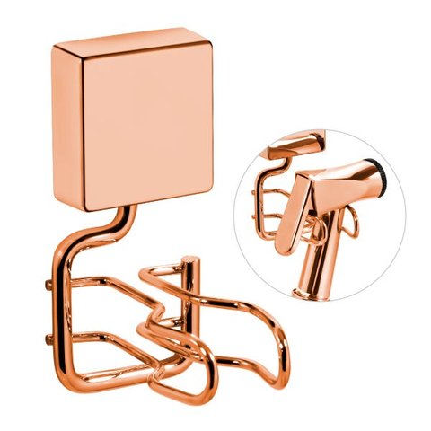 Suporte Chuveirinho Ducha Higiênica Fixação Parafusos - Wp - Rosé Gold