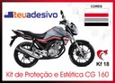 Ver imagem 2 de Kit Adesivo Faixa Protetor Cg Titan 160 Branco, Cinza, Vermelho Ano 2018 a 2021 Cobra Motoparts