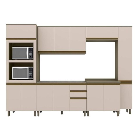Kit de Cozinha Completa 7 Peças Connect (2aéreos+2balcões+2paneleiros+1complemento)c6p20 Duna/