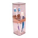 Ver imagem 1 de Porta Escova de Dente de Bancada Slim - Wp Connect - Rosé Gold