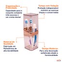 Ver imagem 5 de Porta Escova de Dente de Bancada Slim - Wp Connect - Rosé Gold
