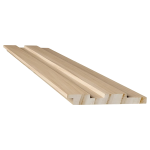 Painel Decorativo Ripado (1 Perfil) - Madeira Ecológica 270cmx10cm Itapua Cor: Bege Amadeirado