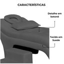 Ver imagem 3 de Maca Estofada Estética Botonê 70 Cm Sobrancelha Cilios Cor:cinza