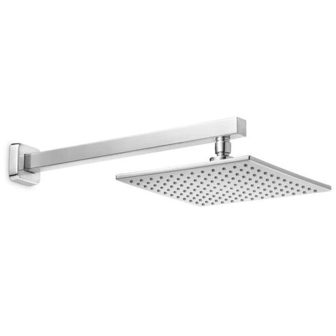 Chuveiro Quadrado com Braço de Parede 220mm Elite Cromado Celite Cód. B5008c8crb