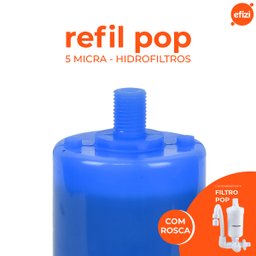 Refil Filtro Pop Rosca 15 Micra Hidrofiltros - 2