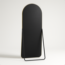 Ver imagem 2 de Espelho Lopazzi Arcos Base Reta 170x70cm Suporte de Chão Grande Corpo Inteiro Moderno Luxo - Prata