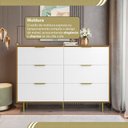 Ver imagem 7 de Cômoda para Quarto com 6 Gavetas 135cm X 102cm Safira