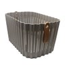 Caixa Cesta Organizadora Multiuso Plástico Funcional com Alças de Tecido 14,5x27cm - Urban - 1