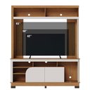 Ver imagem 5 de Estante Home Theater Belaya Freijó Off White Matte com Mesa de Centro Jeri Off White Freijó e Aparad