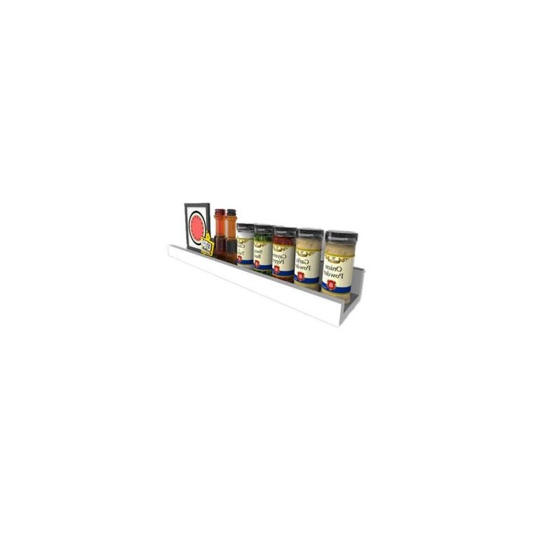 Prateleira Tempero Simples 40 Cm Branco em Mdf