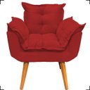 Ver imagem 3 de Kit Poltrona Decorativa Para Recepção Manicure Sala De Estar + Puff Reforçado Suede