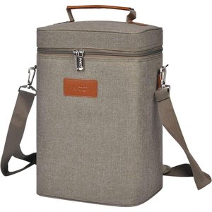 Bolsa Térmica para Vinhos Kato (cinza 4 Garrafas)