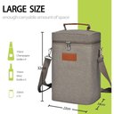 Ver mais imagens de Bolsa Térmica para Vinhos Kato (cinza 4 Garrafas)