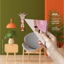 Ver imagem 3 de Girafa mascando chiclete - Quadro ou placa decorativa com 14 peças É DeCoração Quadros e placas deco