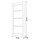 Ver imagem 2 de Cristaleira Bar com Nicho Sala de Estar Bacco Prateleira em Vidro Imbuia