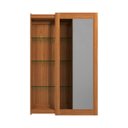 Ver imagem 6 de Cristaleira Bar com Nicho Sala de Estar Bacco Prateleira em Vidro Imbuia