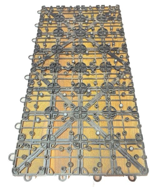 Deck de Madeira Modular 3 Ripas 30x60 Kit 6 Peças (1m²) - 5