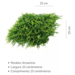 Kit 30 Placas Painel Revestimento Parede Quadro Jardim Vertical Artificial Decoratição Natureza Inve - 2