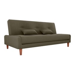 Sofá Cama Blanca 3 Lugares Sala Premium Suede Capuccino Matrix - 1