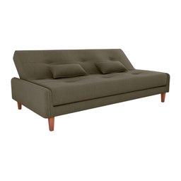 Sofá Cama Blanca 3 Lugares Sala Premium Suede Capuccino Matrix - 3