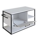 Ver imagem 3 de Gabinete para Banheiro Industrial Suspenso com Porta Basculante Branco