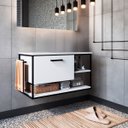 Ver imagem 1 de Gabinete para Banheiro Industrial Suspenso com Porta Basculante Branco