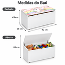 Ver imagem 4 de Mini Cama Infantil com Baú Unicórnio Incluso Proteção Lateral 100% MDF