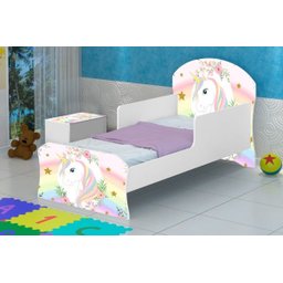 Mini Cama Infantil + Baú Unicórnio - 1