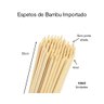 Espetos de Bambu 1/2 Ponta de 22cm X 4mm - 10mil - 1