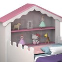 Ver imagem 3 de Mini Cama Infantil Casinha Magia Branco e Rosa Vitamov