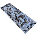 Ver imagem 2 de Tapete de Couro Passadeira Marrom Malhado 0,60x1,80 S/B