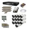 Kit CfTV 13 Câmeras 720P TVz - DVR 16 Ch Tecvoz - HD 1 Tera - 1