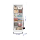 Ver imagem 4 de Armário Organizador Multiuso Sala Quarto Escritório Lavanderia 2 Portas 5 Prateleiras 4 Pés 879 Linu