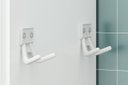 Ver imagem 6 de Armário Organizador Multiuso Sala Quarto Escritório Lavanderia 2 Portas 5 Prateleiras 4 Pés 879 Linu