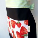 Ver imagem 3 de Avental Cintura Fashion Morango Preto