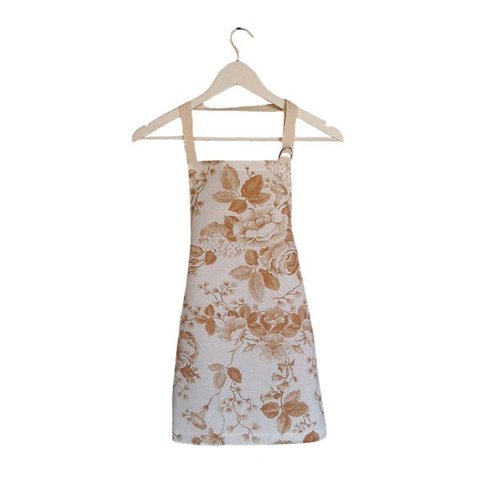 Avental Floral Bege