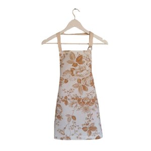 Avental Floral Bege