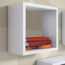 Ver imagem 2 de Nicho Decorativo 30x30x15cm Branco Em Mdf