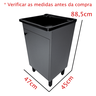 Tanque para Lavar Roupa 26l com Gabinete 46cm Chumbo Premium - 3
