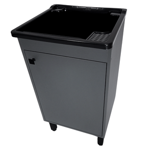 Tanque para Lavar Roupa 26l com Gabinete 46cm Chumbo Premium