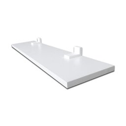 Prateleira Simples Branca 70x20cm Com Suporte Em Mdf - 3