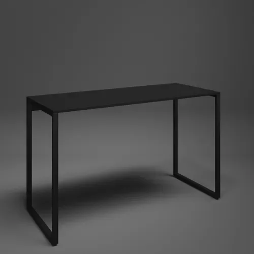 Escrivaninha Preto 90cm Mesa Madeira Móveis Industrial Escritório - 5