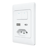Interruptor Wifi Smart Casa Inteligente Alexa 2 Teclas Usb C - 1