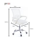 Ver imagem 5 de Cadeira de Escritório com Base Cromada Prizi Essencial