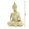 Buda com Pedras G Dourado - Mãos Abaixadas - 3